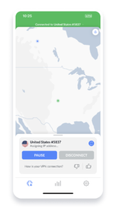 NordVPN em iphone iOS